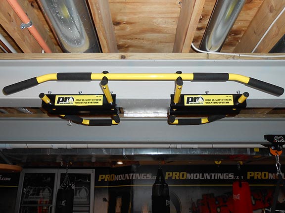 I-Beam Pull Up Bar 5 grip positions yellow